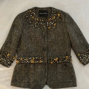 #142 Hard to find Monique Lhuillier Jacket with Stones